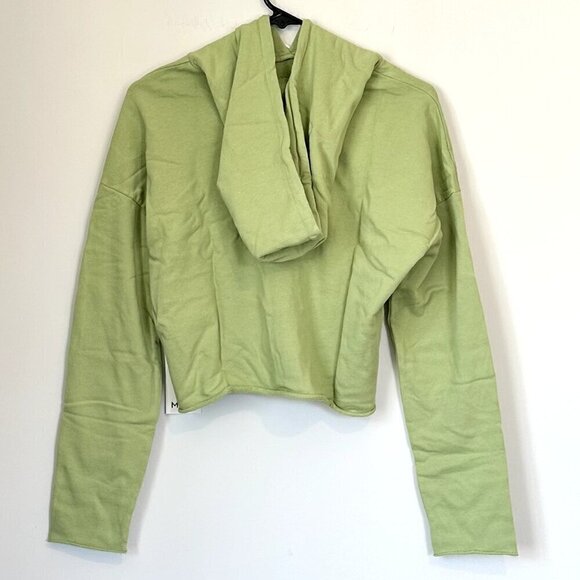 NWT MATE the Label Green Organic Terry Crop Hoodie - Small - Picture 8 of 8